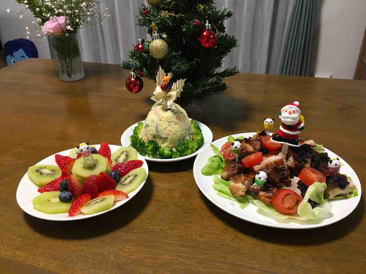 メリークリスマス イブの料理 ひだまりの部屋