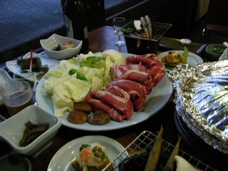 ハーレーのツーリング夕食