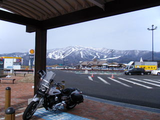ハーレーダビッドソンと北アルプス?
