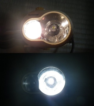 登山用ヘッドライトLED改造