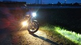 ハーレー純正タイプLEDヘッドライトレンズ点灯テスト