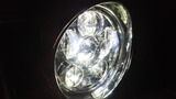 ハーレー純正タイプLEDヘッドライトレンズ点灯