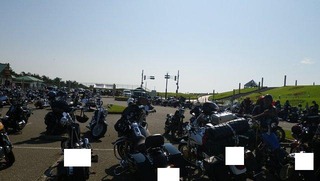 ハーレーのミーティングアメリカンサミット会場
