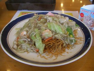 ハーレーダビッドソンのツーリングで食べた皿うどん