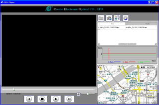 ハーレー用ドライブレコーダー　ニリドラソフト画面