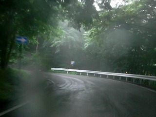 ハーレーのいろは坂雨天走行