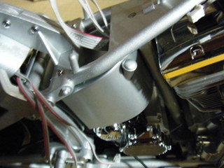 ハーレーダビッドソンのオイルタンク