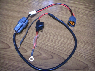 ハーレーダビッドソンのバッテリー充電ハーネス