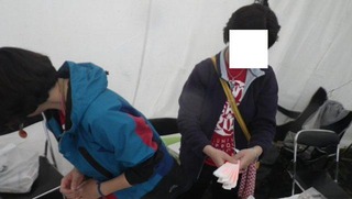 ハーレーのイベント受付嬢