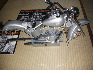 ハーレーダビッドソンのマフラー仮組み
