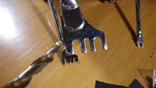 ハーレーのキャリアー加工