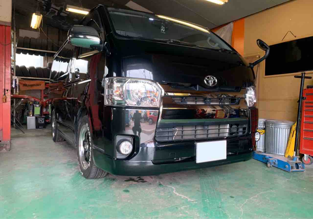 パラディアムのぶろぐ ハイエース 4wd ローダウン 乗り心地 改善 ショックアブソーバー 取付 新潟 長岡 見附 栃尾 柏崎 小千谷