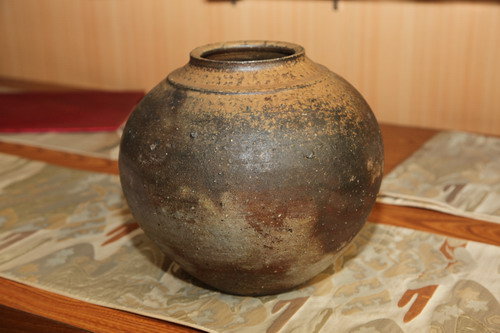 中 壺 備前焼 29 備前焼 丸壺(中)【のし付き】 | 岡山県備前市