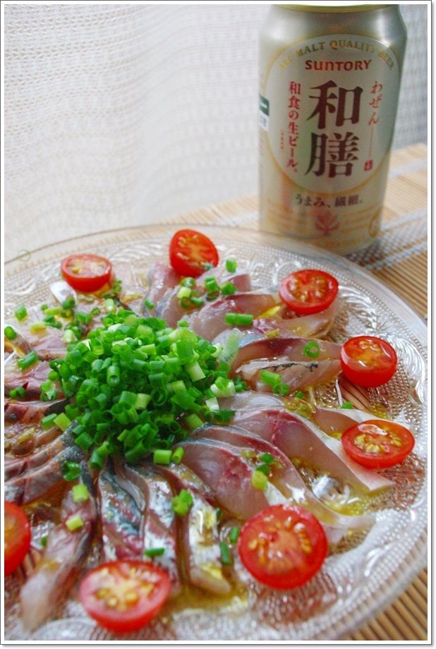 鯵の和風カルパッチョ Misaco S Kitchen 鯵の和風カルパッチョ Misaco S Kitchen