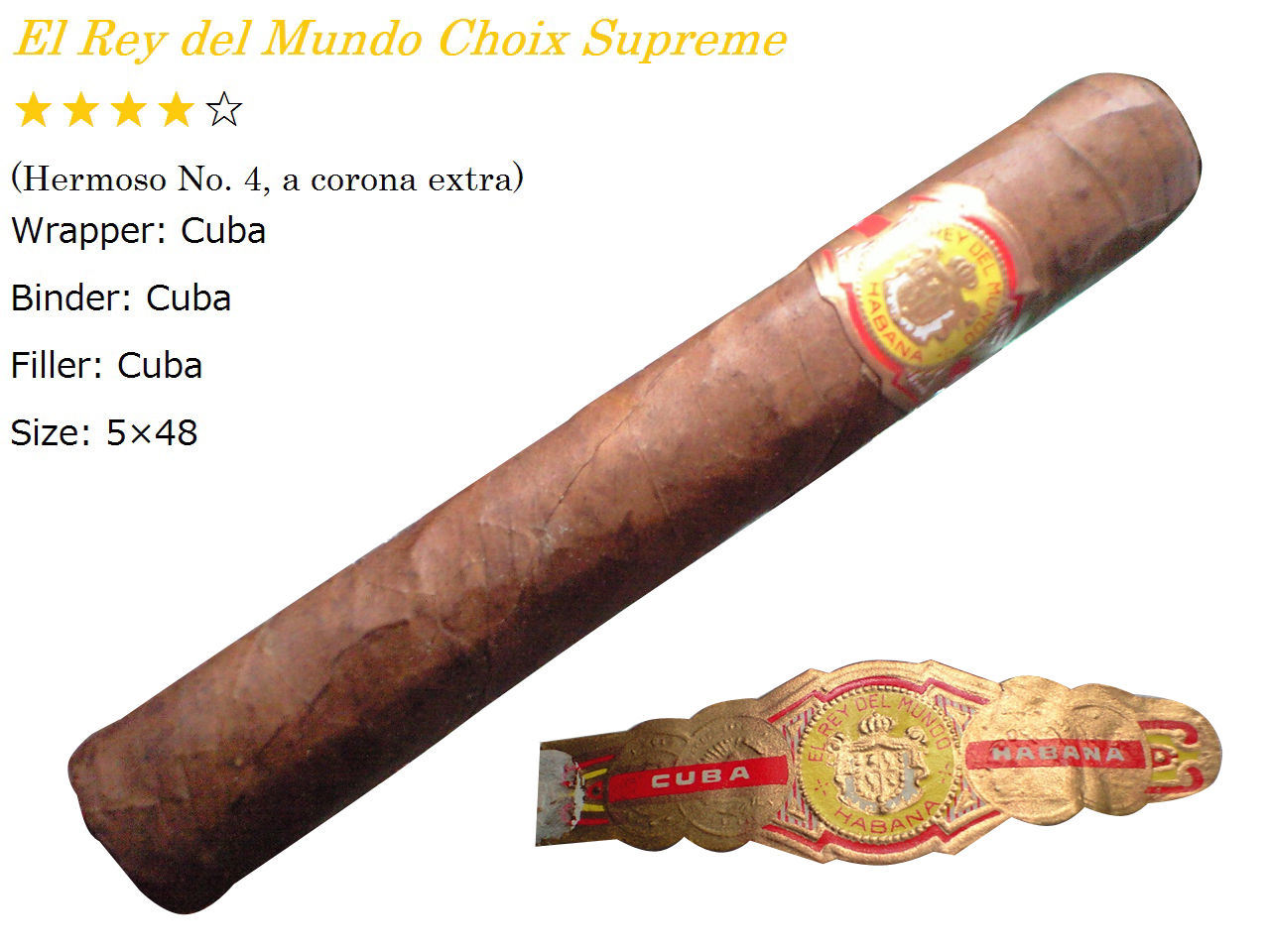 El Rey del Mundo - Choix Supreme : ヘンリー3世のシガリロレビュー