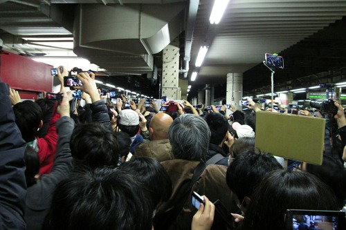 寝台特急北斗星 定期運行ラストラン出発 上野駅