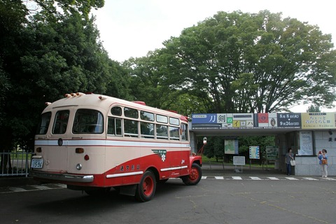 ひよっこ ボンネットバス いすゞ TSD40型 水戸市 茨城県立歴史館