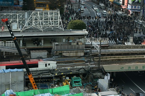 E259系 NEX 渋谷駅 渋谷ヒカリエ スカイロビー