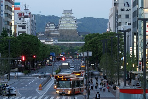 国宝 姫路城 姫路城眺望デッキ キャッスルビューより