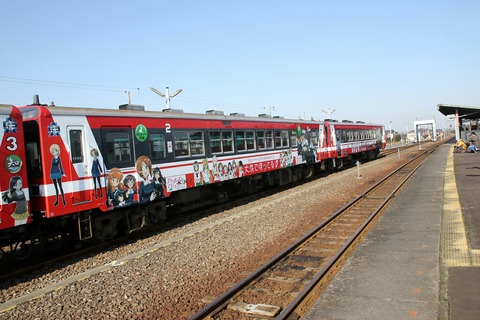 鹿島臨海鉄道大洗鹿島線 6000形 ガールズ＆パンツァー 大洗駅