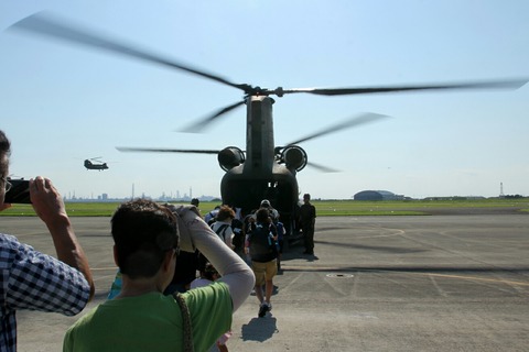 陸上自衛隊 CH-47 Chinook 第45回 木更津航空祭 地上滑走