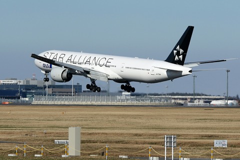 JA731A B777-300 ANA STAR ALLIANCE RJAA