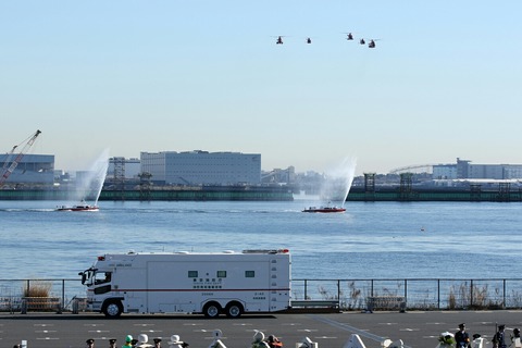 機械部隊分列行進 東京消防庁 東京消防出初式 東京ビッグサイト