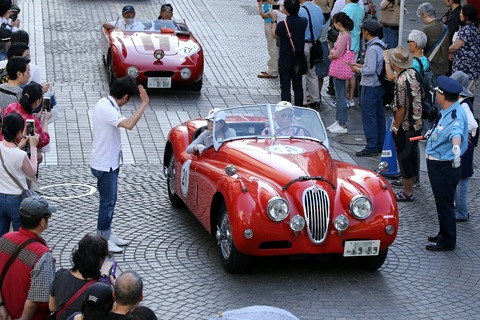 21 JAGUAR XK140 OTS 1955 RALLY YOKOHAMA 2017