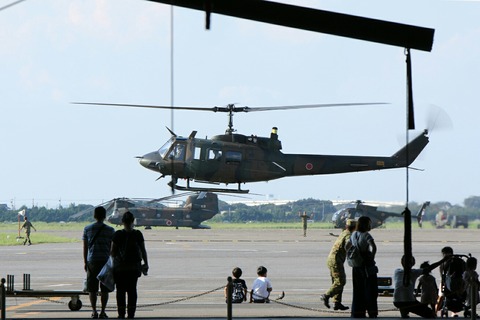 帰投 陸上自衛隊 UH-1 第45回 木更津航空祭 木更津駐屯地