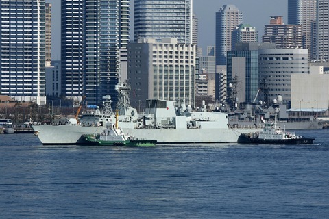 カナダ海軍 FFH-338 HMCS WINNIPEG 晴海埠頭