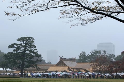 大嘗宮 一般参観 皇居東御苑