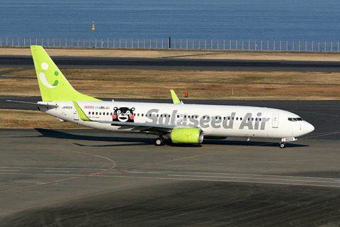 JA802X B737-800 SKY 阿蘇草原再生 くまモンGO! RJTT