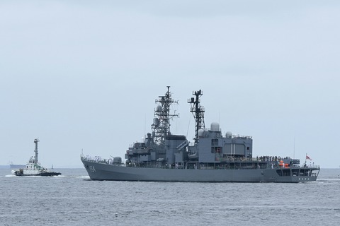 DD-154 護衛艦 あまぎり 出港 マリンフェスタ2019 in FUNABASHI