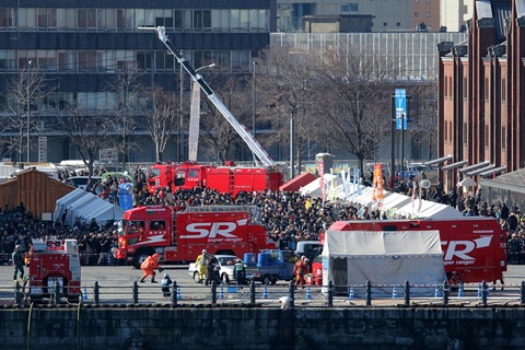 消防総合訓練 横浜出初式 大桟橋