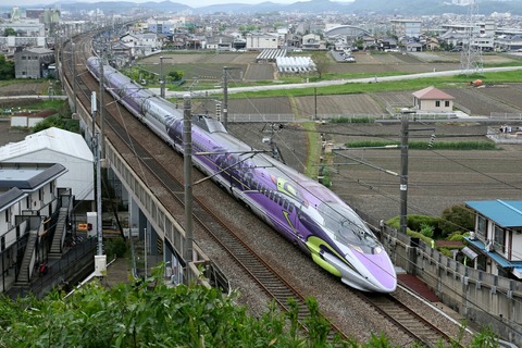 JR西日本 山陽新幹線 500系 500 TYPE EVA 穴甘遊園地 岡山県岡山市