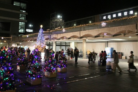 クリスマスフェスティバル2017 クリスマスツリー点灯式 成田空港