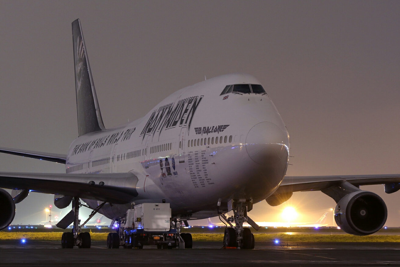 エド フォース ワン ボーイング７４７ ４００ ｔｆ ａａｋ アイアン メイデン ツアー専用機 ４月１８日 羽田空港 ぱんこの撮影日記 本館