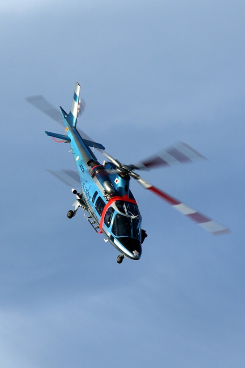 JA323N A109E 埼玉県警察 帰投 入間航空祭2017 航空自衛隊 入間基地