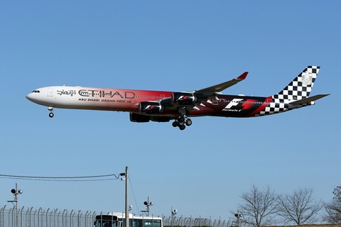 A6-EHJ A340-600 ETD F1 ABU DHABI GRAND PRIX 2016 RJAA