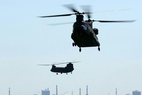 陸上自衛隊 CH-47 Chinook 第45回 木更津航空祭 地上滑走