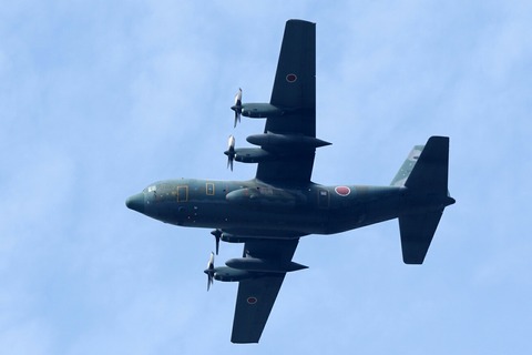 C-130H 自衛隊記念日観閲式 観閲飛行 彩湖・道満グリーンパーク