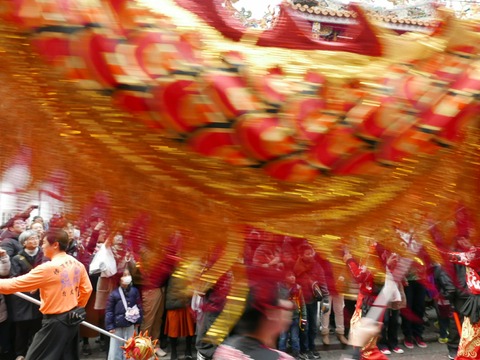 春節 横浜中華街 祝賀パレード 祝舞遊行 龍舞 関帝廟通り