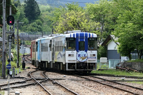 明知鉄道 アケチ10形 急行 大正ロマン号 岩村駅