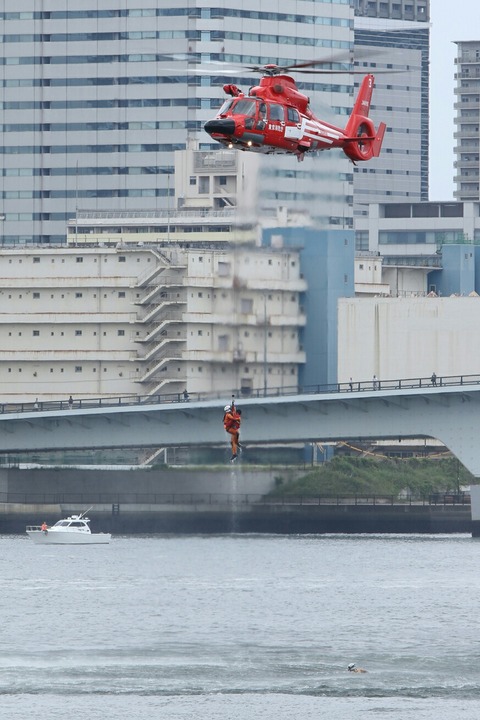 第71回 東京みなと祭 水の消防ページェント 水難救助訓練展示