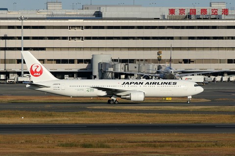 JA8976 B767-300 JAL 旭山動物園開園50周年記念 特別塗装機 RJTT