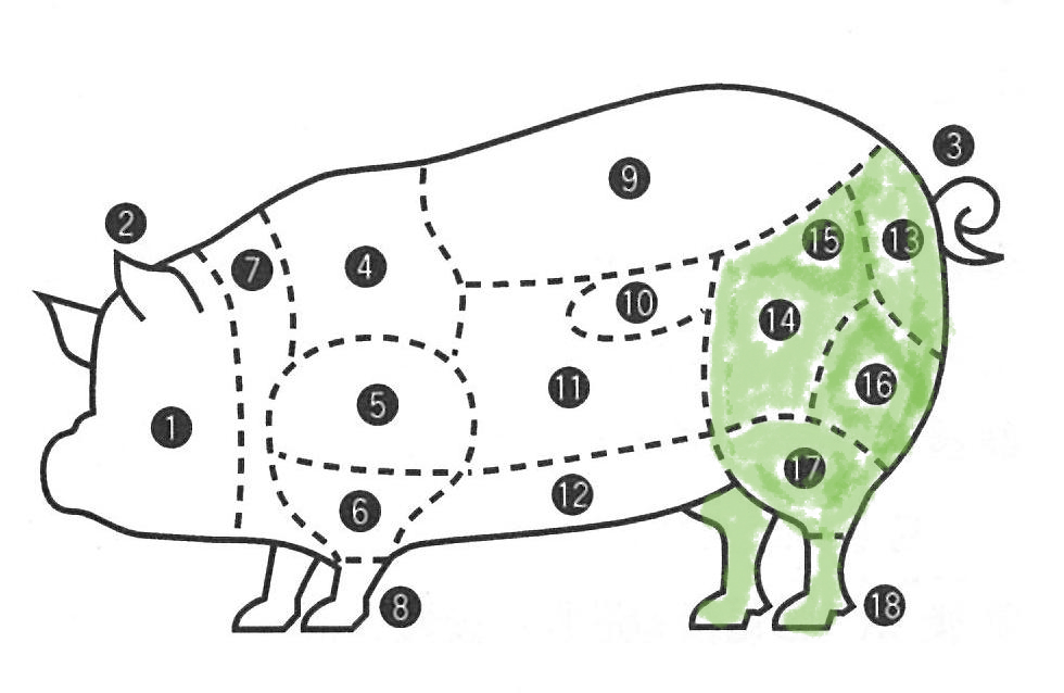 五十番食品☆あととり娘の社長日記:豚肉の部位と特徴