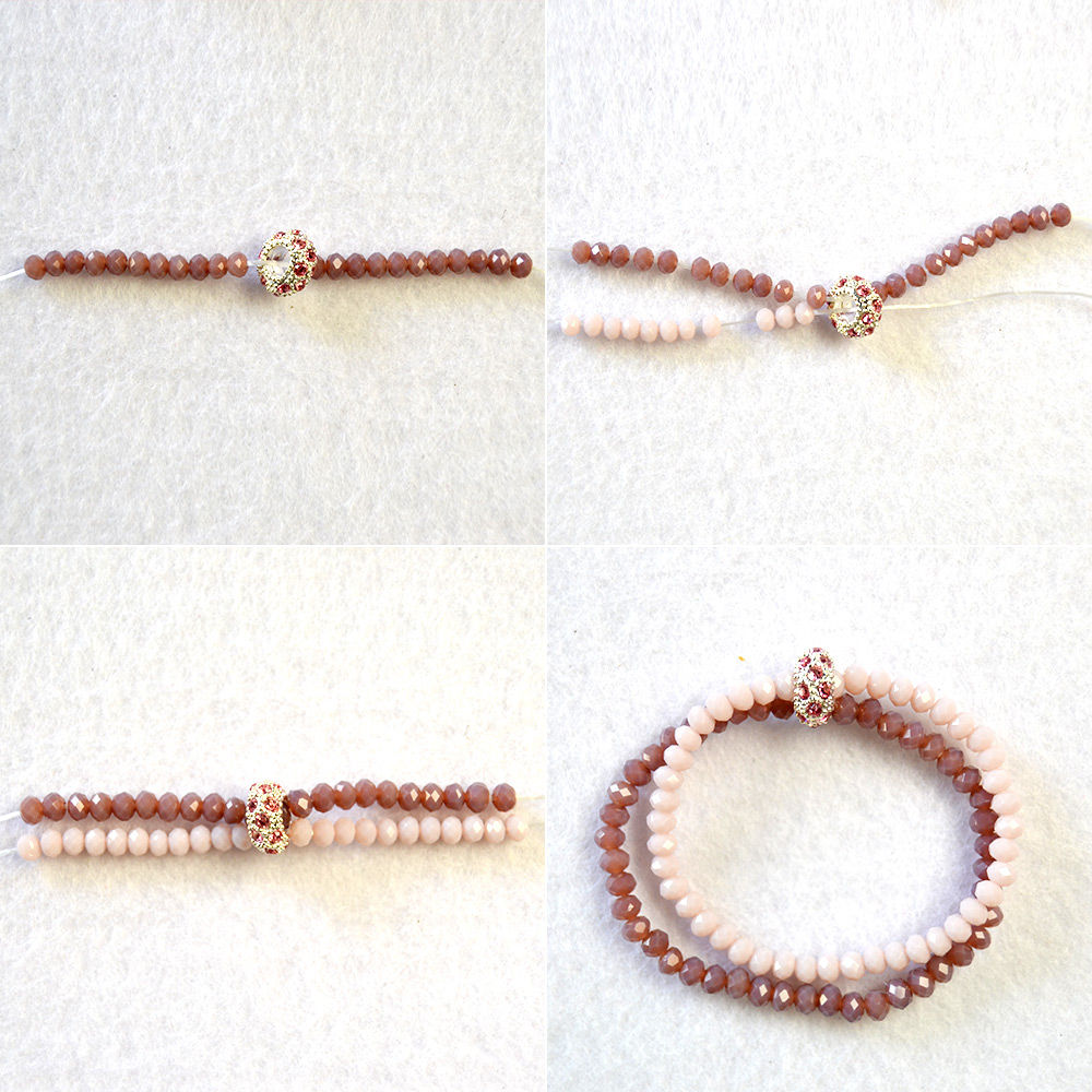 天然石 2連ブレスレットの作り方 Pandahall Pandahall