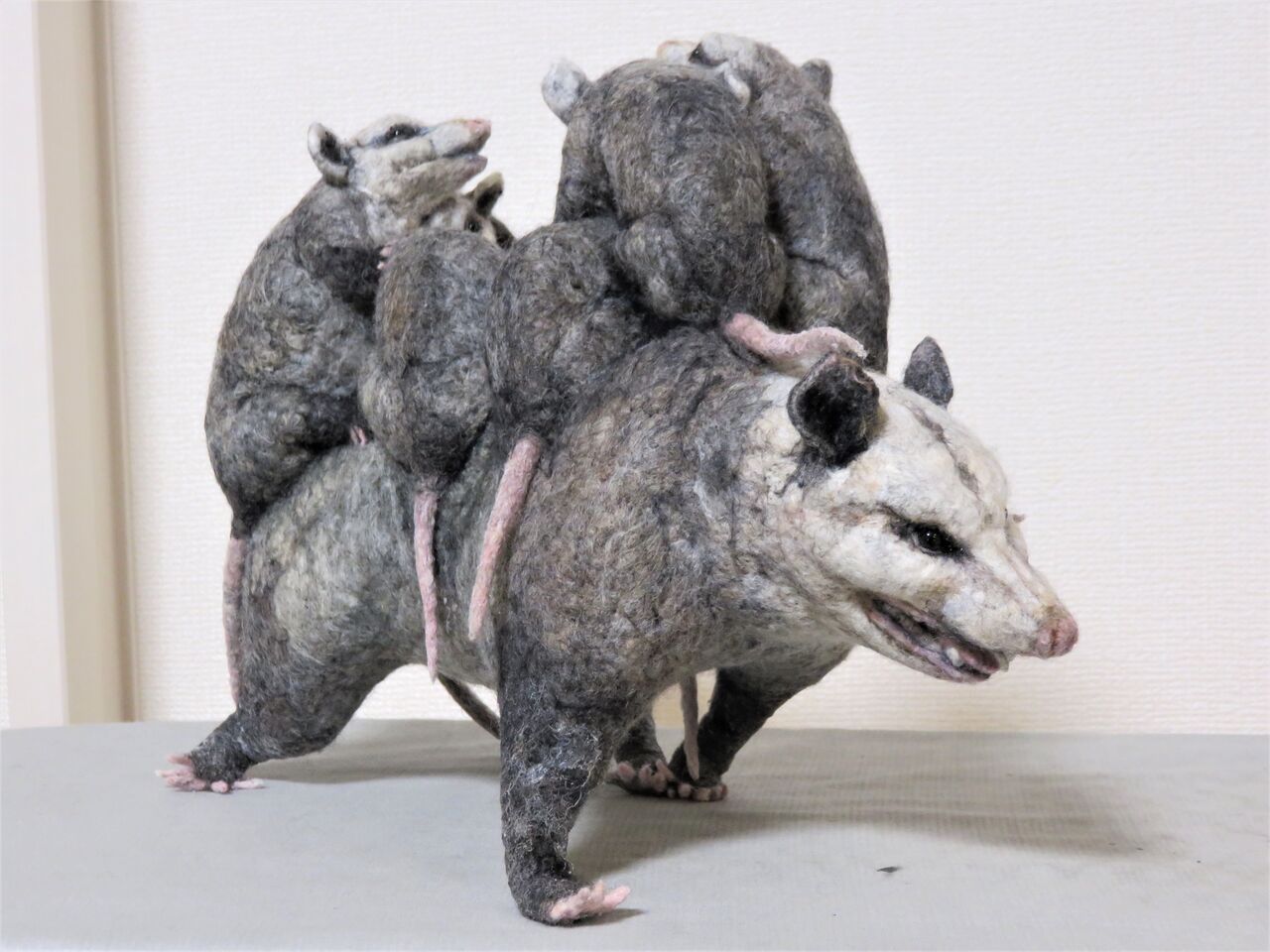 オポッサム 羊毛の苑 生き物羊毛フェルト オポッサム 羊毛の苑 生き物羊毛フェルト