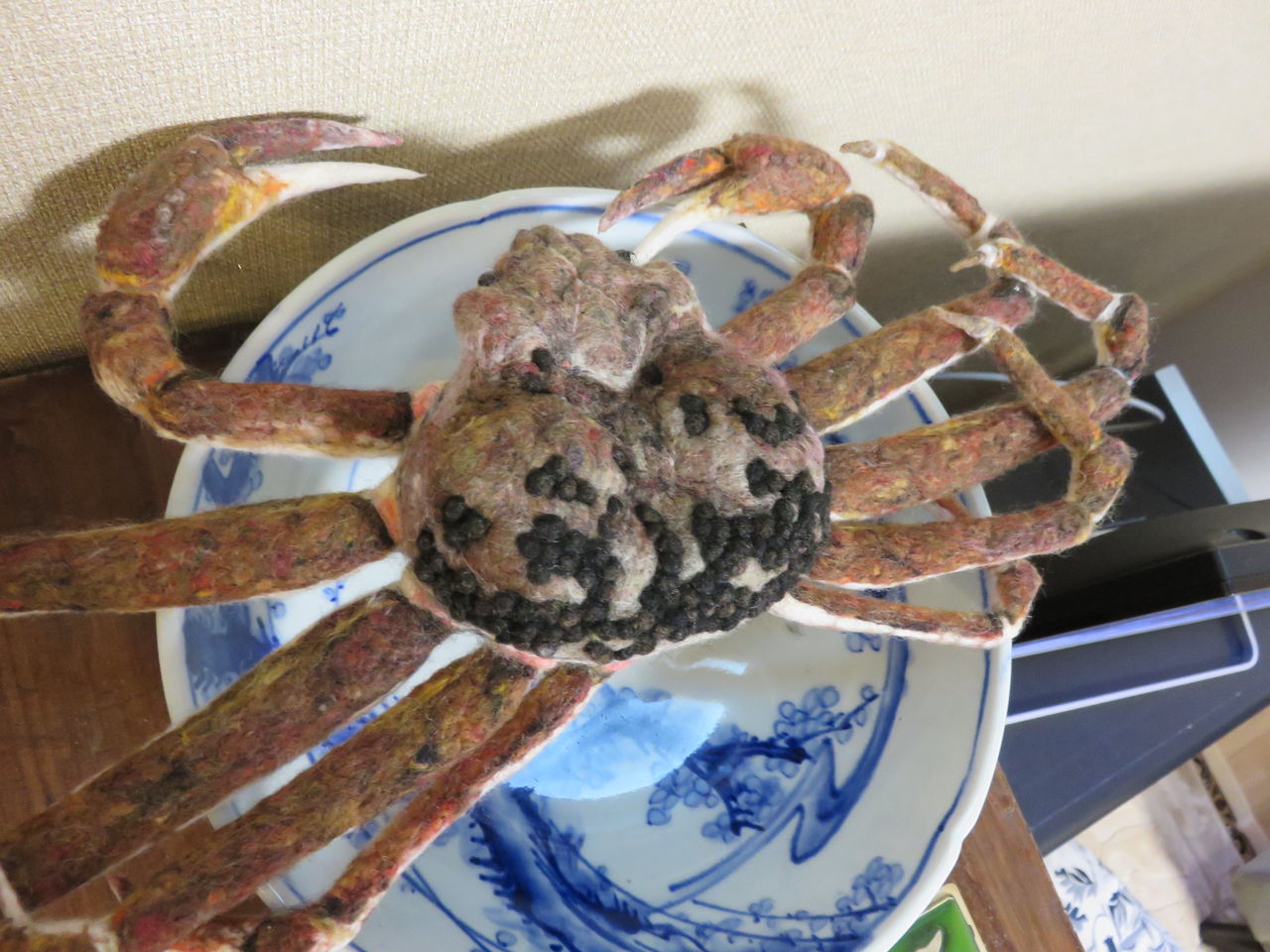 ズワイガニ 羊毛の苑 生き物羊毛フェルト