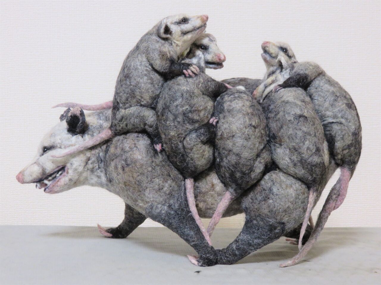 オポッサム 羊毛の苑 生き物羊毛フェルト オポッサム 羊毛の苑 生き物羊毛フェルト